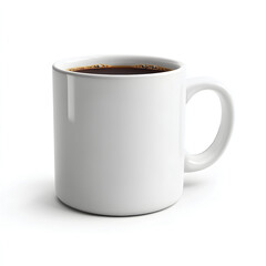 cup of coffee isolated on a white background