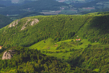 Mountain Landscape with Rural Road in Povlen Mountains