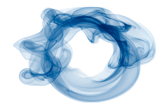Fluid art, blue ink swirling in water, creating an abstract design. Perfect for backgrounds, design elements, and artistic projects.