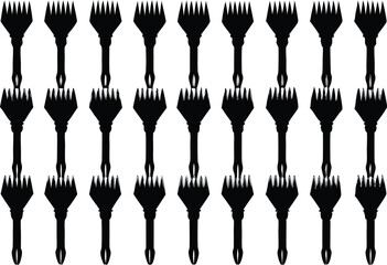 Adobe Illustrator Artwork Abstract black brush strokes on white background
