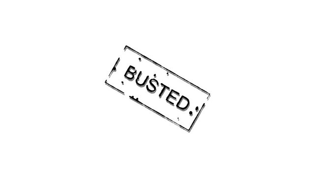 Detection of Fraud and Deception Uncovering Lies, Illegal Activities, and Wrongdoings in Criminal Investigations, Law Enforcement, and Forensic Analysis with 'BUSTED' Mark on a white background 