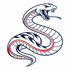 Obraz premium Funny Snake Vector – Cute Cartoon Reptile Character | Smiling Snake Illustration – Playful Jungle Animal Design | Silly Snake Vector – Goofy and Adorable Serpent Art