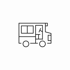 food truck icon sign vector