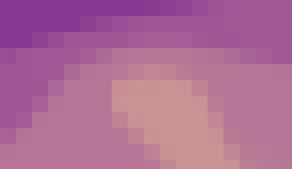 Fototapeta premium Abstract pixel art in shades of pink and purple forming a geometric pattern