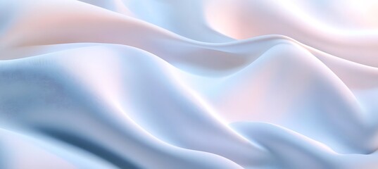 Obraz premium A muted pastel blue monochrome background with smooth wavy gradients