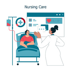 International Nurses Day. Flat Vector Illustration
