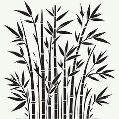 Naklejka premium Graceful Bamboo Stalks