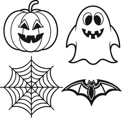 set of halloween