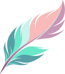 Fototapeta premium pastel colour feather abstract background