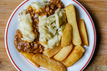 Classic Minced Lamb Shepherds Pie With Thick Cut Chunky  Chips