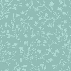 Obraz premium abstract dual-color sketch solid flower with leaves, all over vector design with solid background illustration digital image for textile printing factory