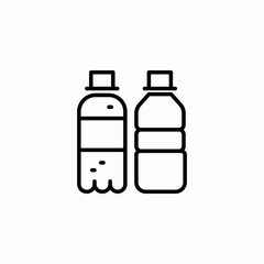 water bottles drinks icon sign vector