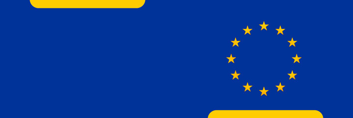 dark yellow gradient in the yellow stars as on the flag of the European Union EU with dark border