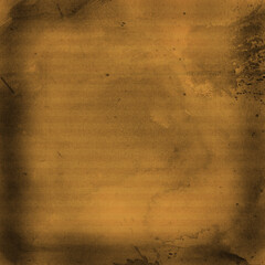Obraz premium Vintage brown grunge background with distressed stains, darkened edges, and an aged textured surface. Ideal for antique designs, posters, invitations, scrapbooking, overlays, and digital art projects.