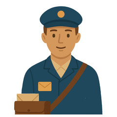 postman profession vector icon on white background
Vector man profession on white background