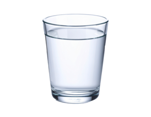 glass of water isolated on white background 