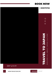 Black web design template vector layout for business