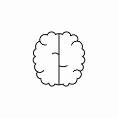 brain intelligence thinking icon sign vector