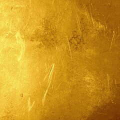 Golden metallic grunge texture with distressed scratches, rough surface marks, and worn vintage shine. Ideal for luxury designs, backgrounds, posters, packaging, and digital art projects.