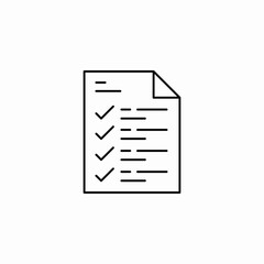 checklist with checks  icon sign vector