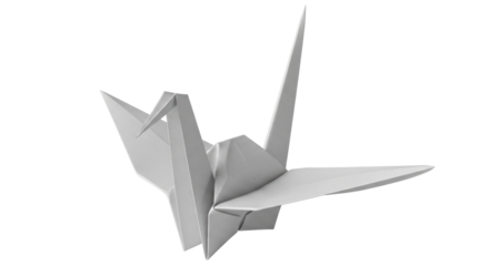 Isolated Origami Crane