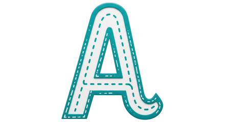 Isolated Letter A