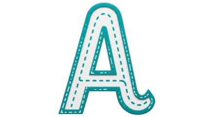 Isolated Letter A