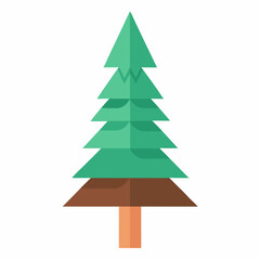 Fototapeta premium Clean Elm Tree Clipart Graphic