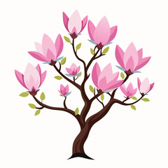 Modern Larch Tree Design Element