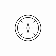 compass direction icon sign vector