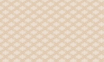 Seamless retro vintage heart pattern for wallpaper or fabric with brown and beige geometric dot tile decoration