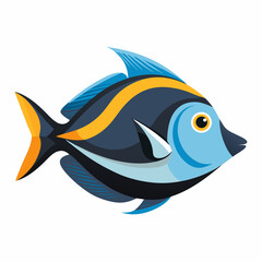 Obraz premium Clean Shad Fish Clipart Graphic