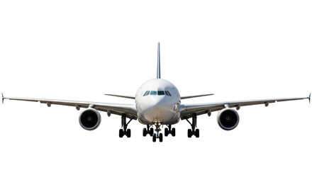 Isolated Airplane Front View