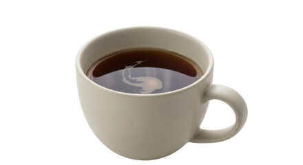 Isolated Cup of Black Coffee