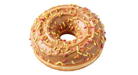 Isolated Donut with Sprinkles
