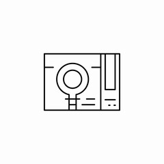 female gender symbol icon sign vector