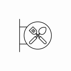 fork spoon icon sign vector