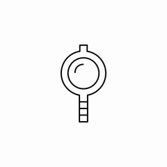 magnifying glass outline icon sign vector