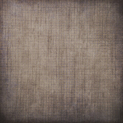 Vintage grunge fabric texture with faded brown tones and distressed crosshatch pattern. Ideal background for rustic designs, scrapbooking, posters, and digital art projects.