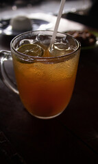 Iced Lemon Tea in Glass – Refreshing Citrus Drink