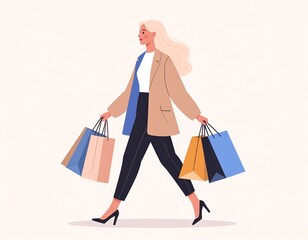 Shopping concept illustration art
