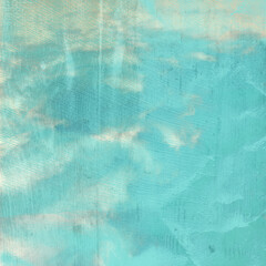 Turquoise watercolor texture with soft painted strokes, cloudy gradients, and subtle distressed details, ideal for posters, invitations, scrapbooking, overlays, and creative design projects.