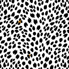 Cheetah skin pattern design. Cheetah spots print vector illustration background. Wildlife fur skin design illustration for print, web, home decor, fashion, surface, graphic design 