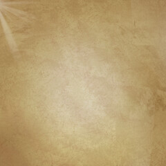 Warm beige vintage texture with soft sunlight effect and subtle grunge details, aged abstract background ideal for invitations, posters, scrapbooking, branding, and creative design projects.