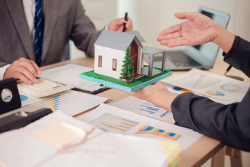 Real estate agent discusses and explains the steps of buying and selling a home. After that, they...