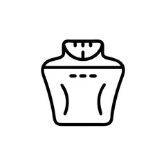 Obraz premium Handdrawn Line Art Weight Scale Icon Body Measurement Fitness Health Device vector