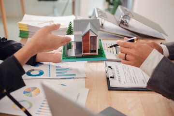 Real estate agent discusses and explains the steps of buying and selling a home. After that, they...