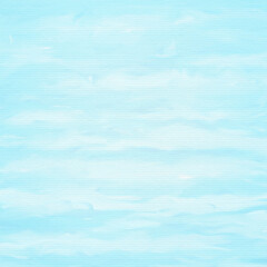 Abstract old blue sky fabric paper, clouds pattern, grunge wall texture background, vintage style wallpaper illustration vector design.