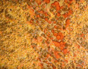 Macro of pottery glaze