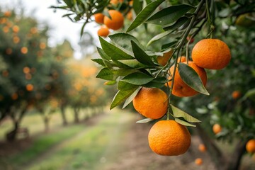 orange tree with oranges